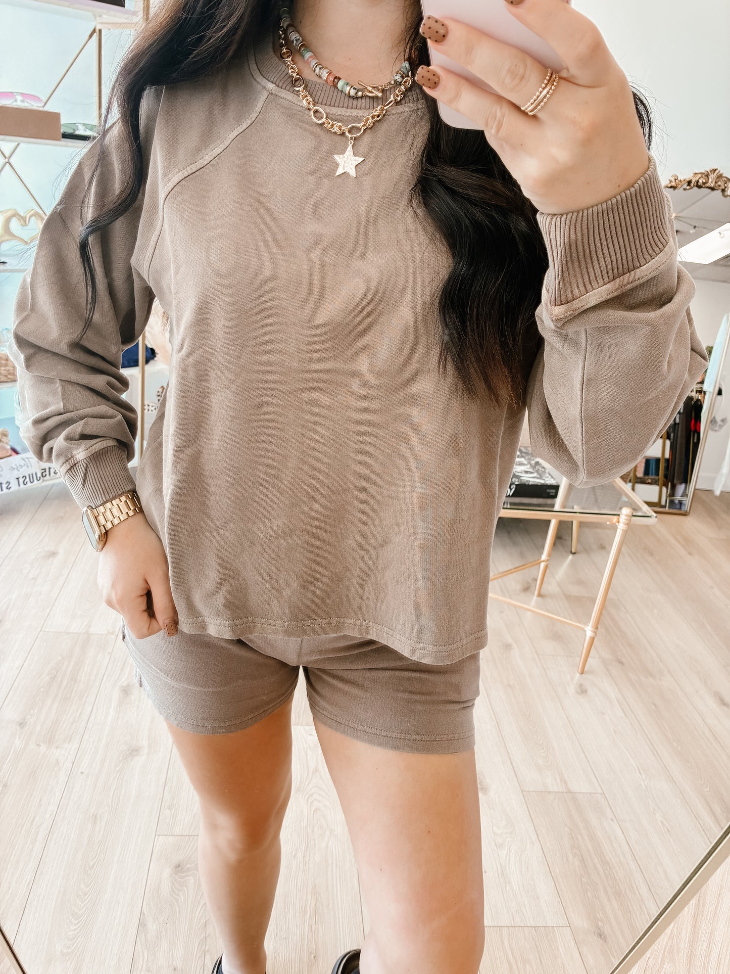 Pretty Pigment Short Set - Mocha