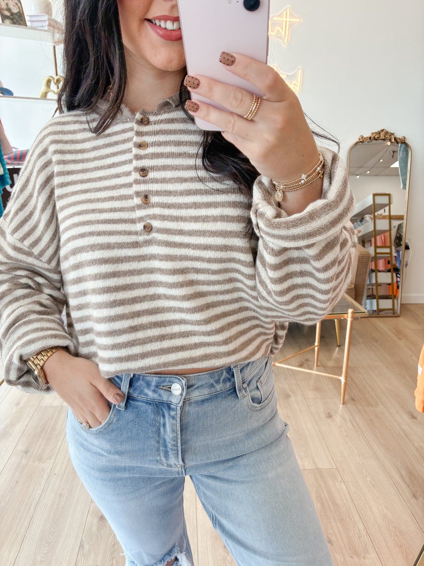 Sarah Long Sleeve Sweater Top