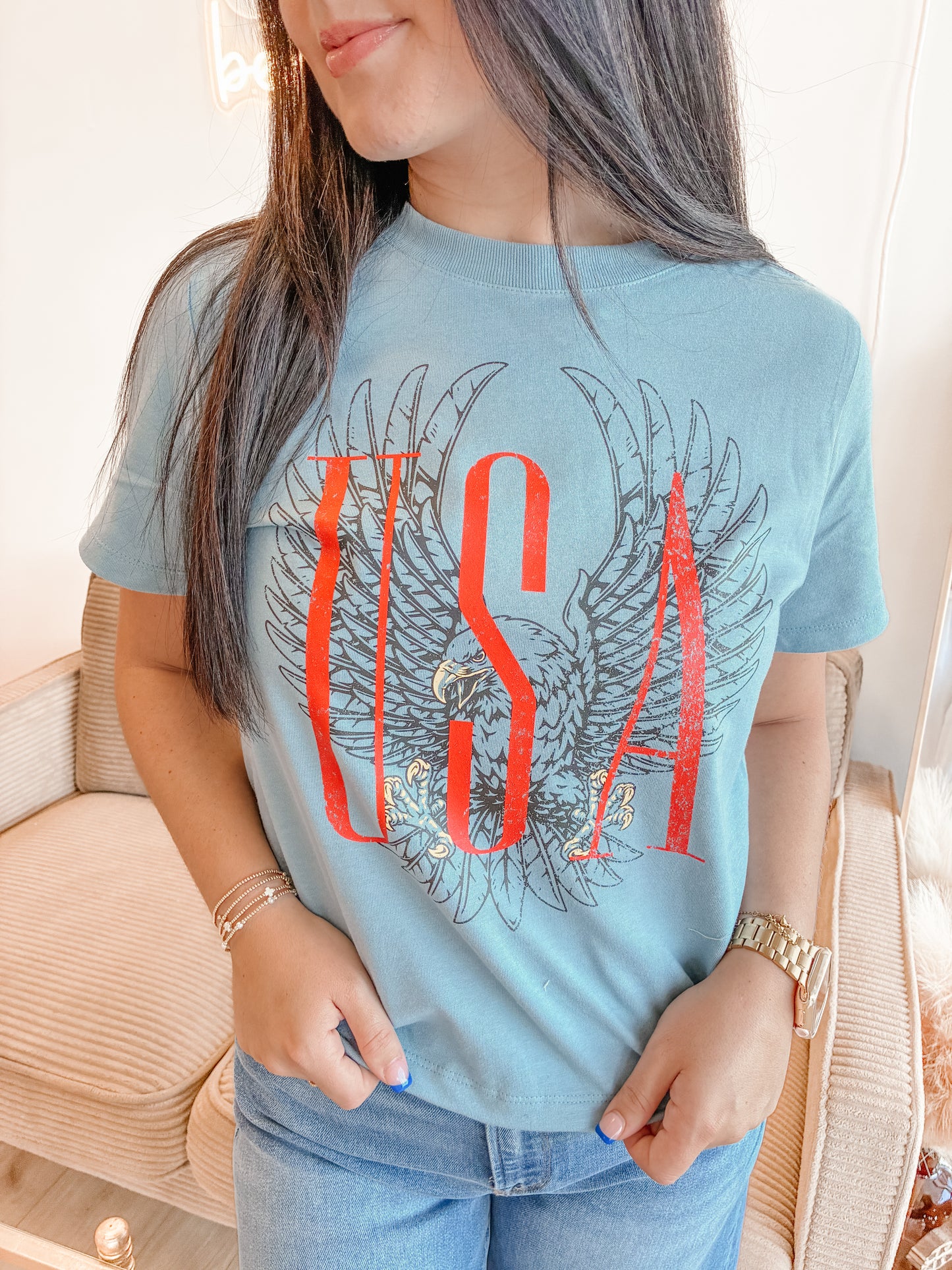 Vintage Eagle Boxy Tee