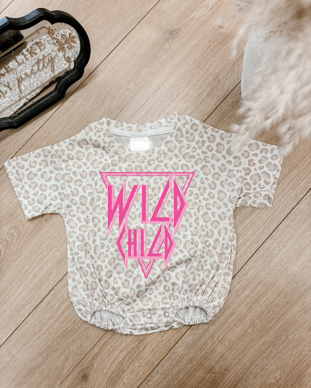 Leopard Wild Child Baby Bubble **PRE-ORDER**