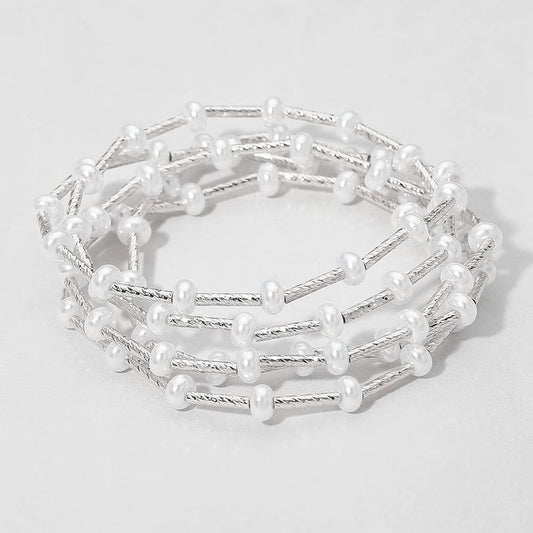 Pearl Bracelet Stack