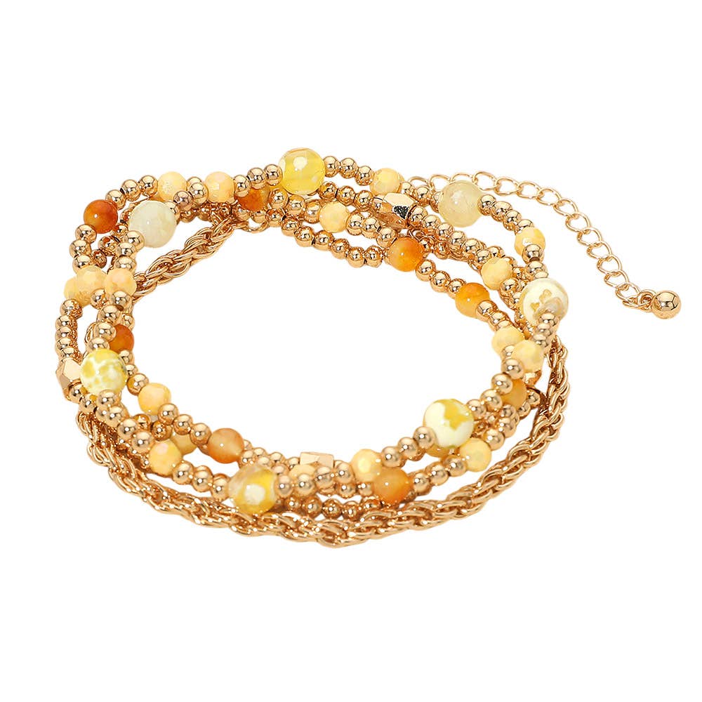 Earth tone Bracelet Stack