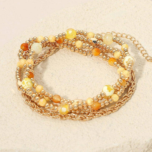 Earth tone Bracelet Stack