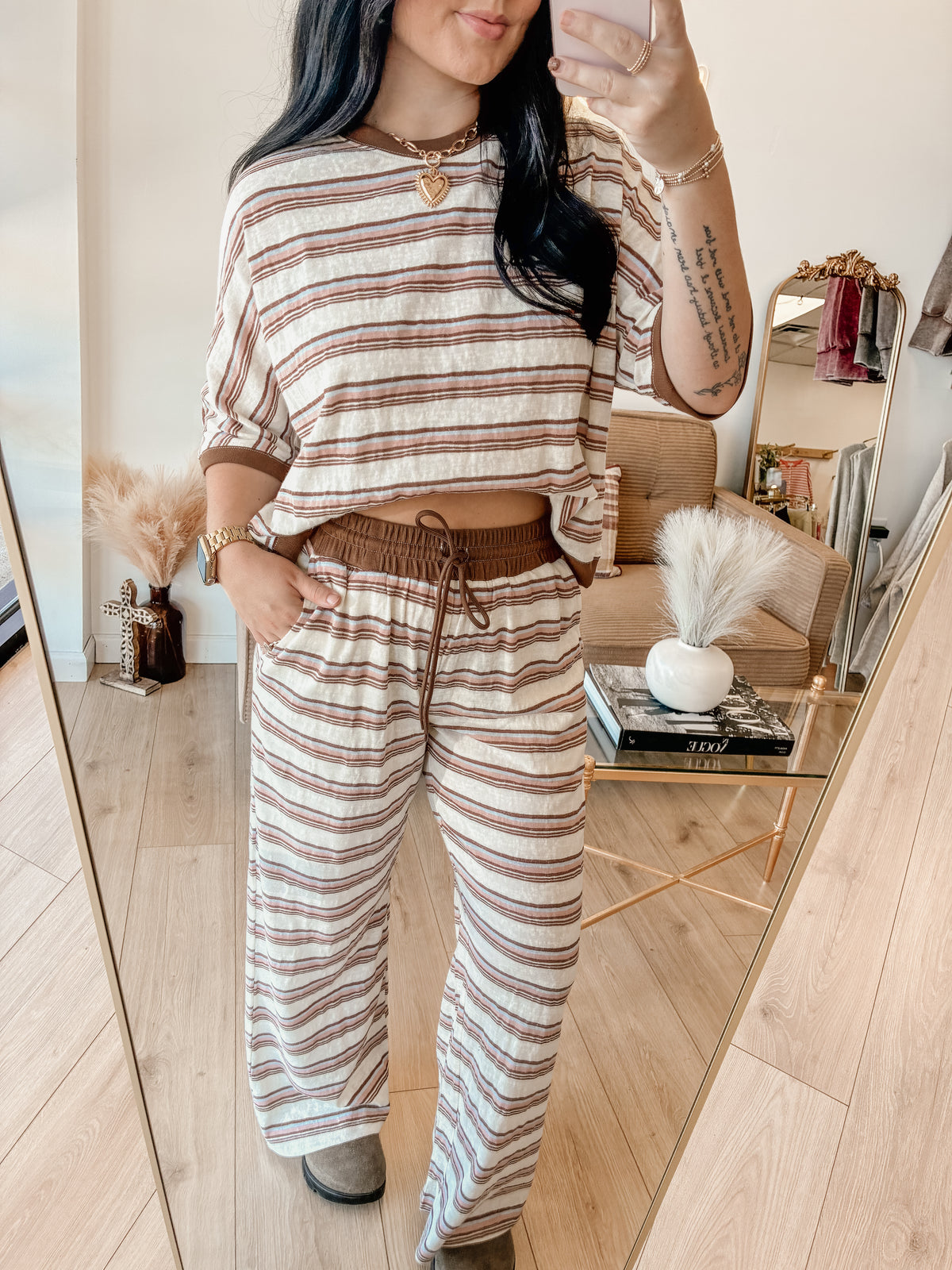 Cabin Fever Jersey Knit Pants Set