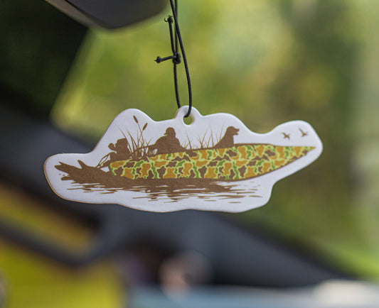 Duck Boat - air freshener - Black Ice scent.