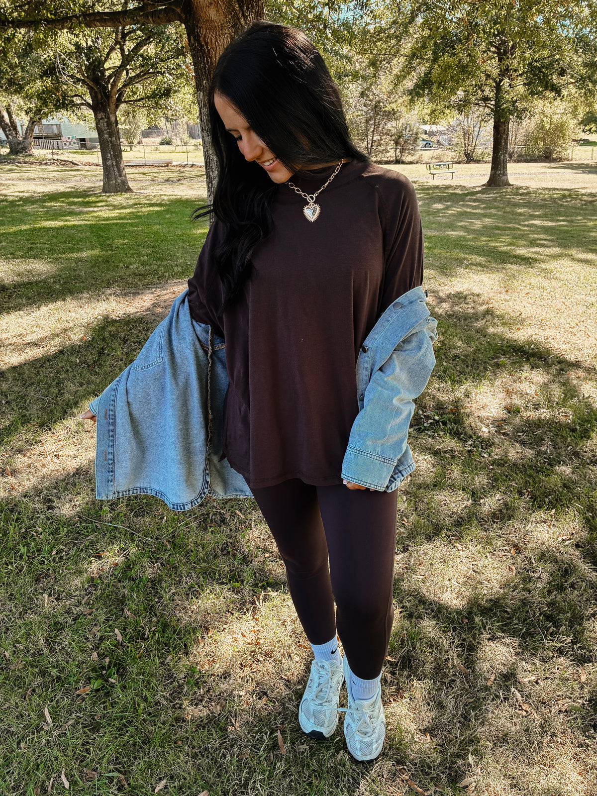 Coffee Bean Lightweight Mockneck