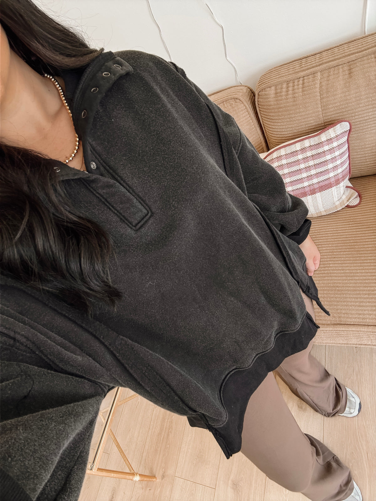 Evening Walk Pullover - Black