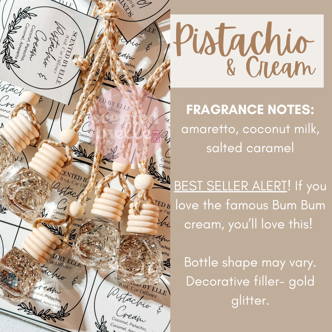 Pistachio + Cream Car Diffuser