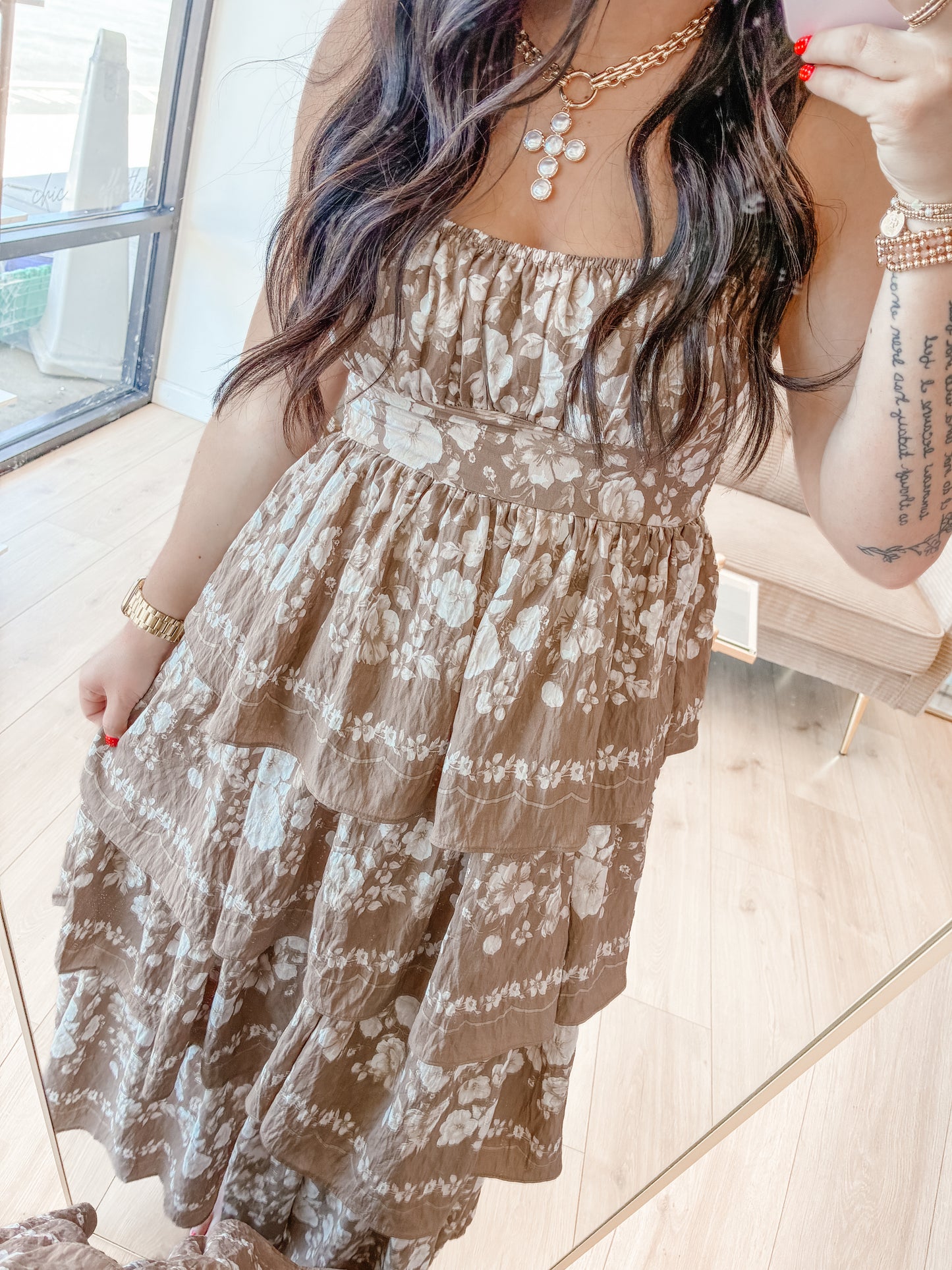 Sweet Cocoa Midi Dress