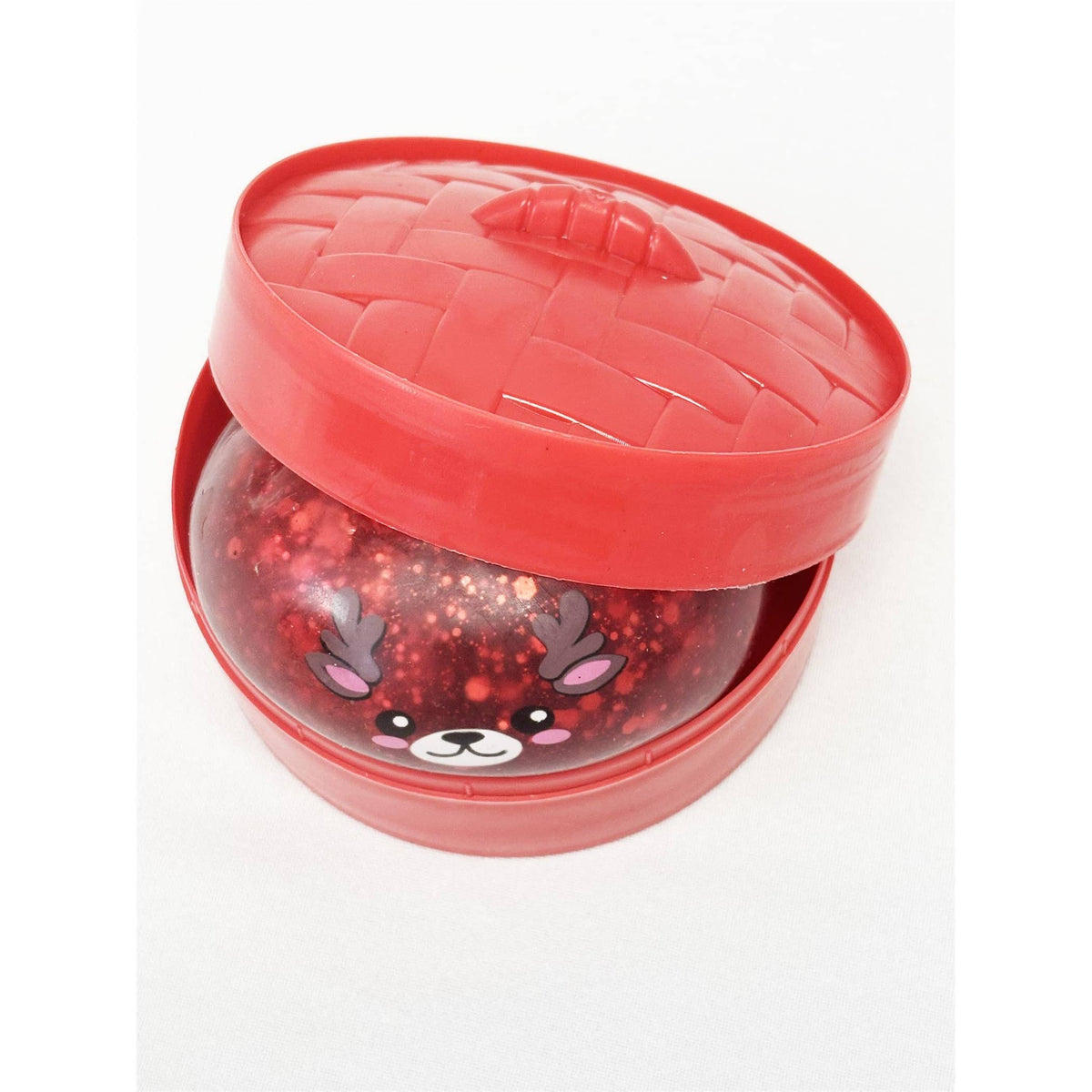 Christmas Dumpling Glitter Gel Squishy Toy