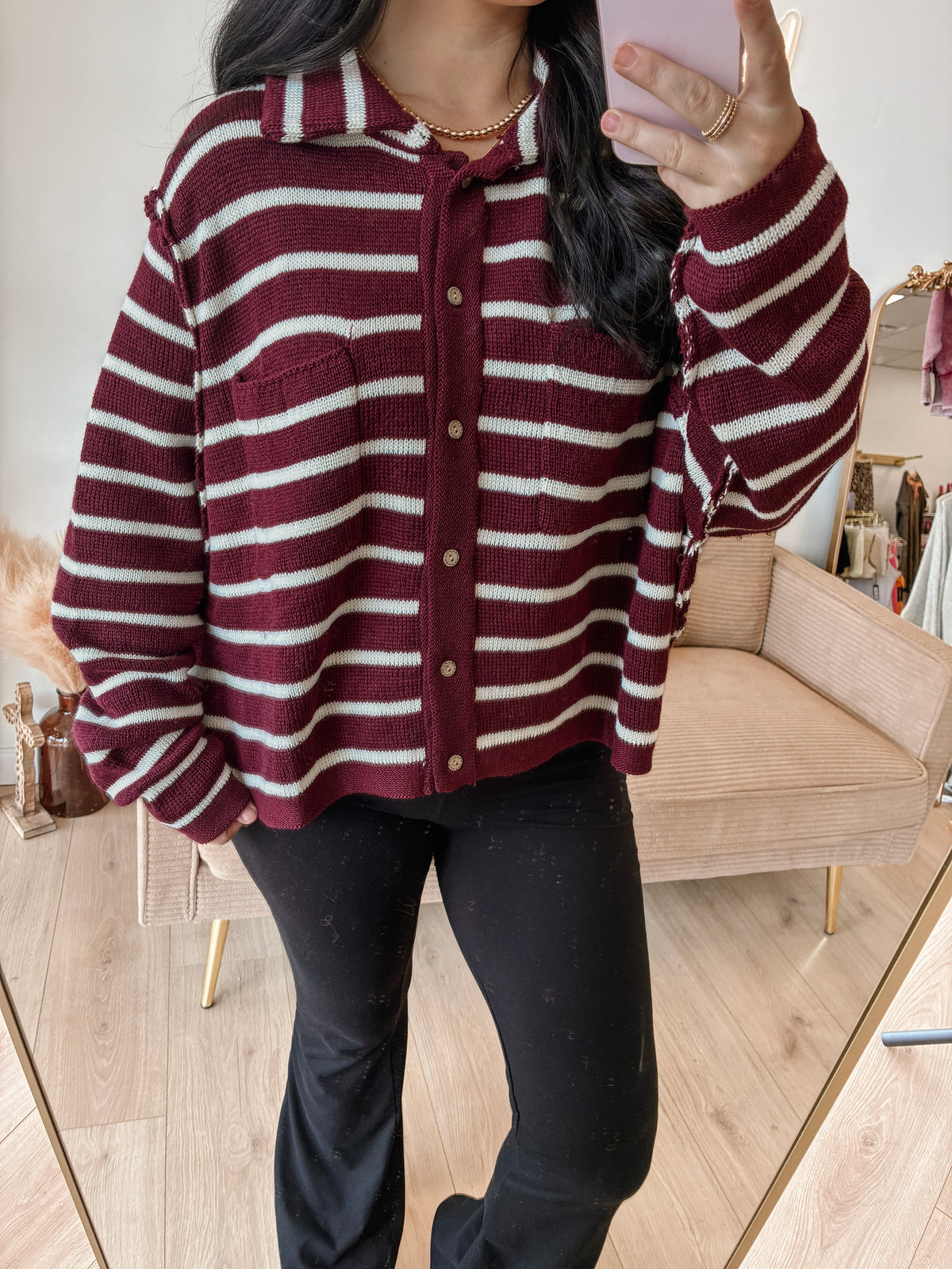 Cranberry Sauce Cardigan