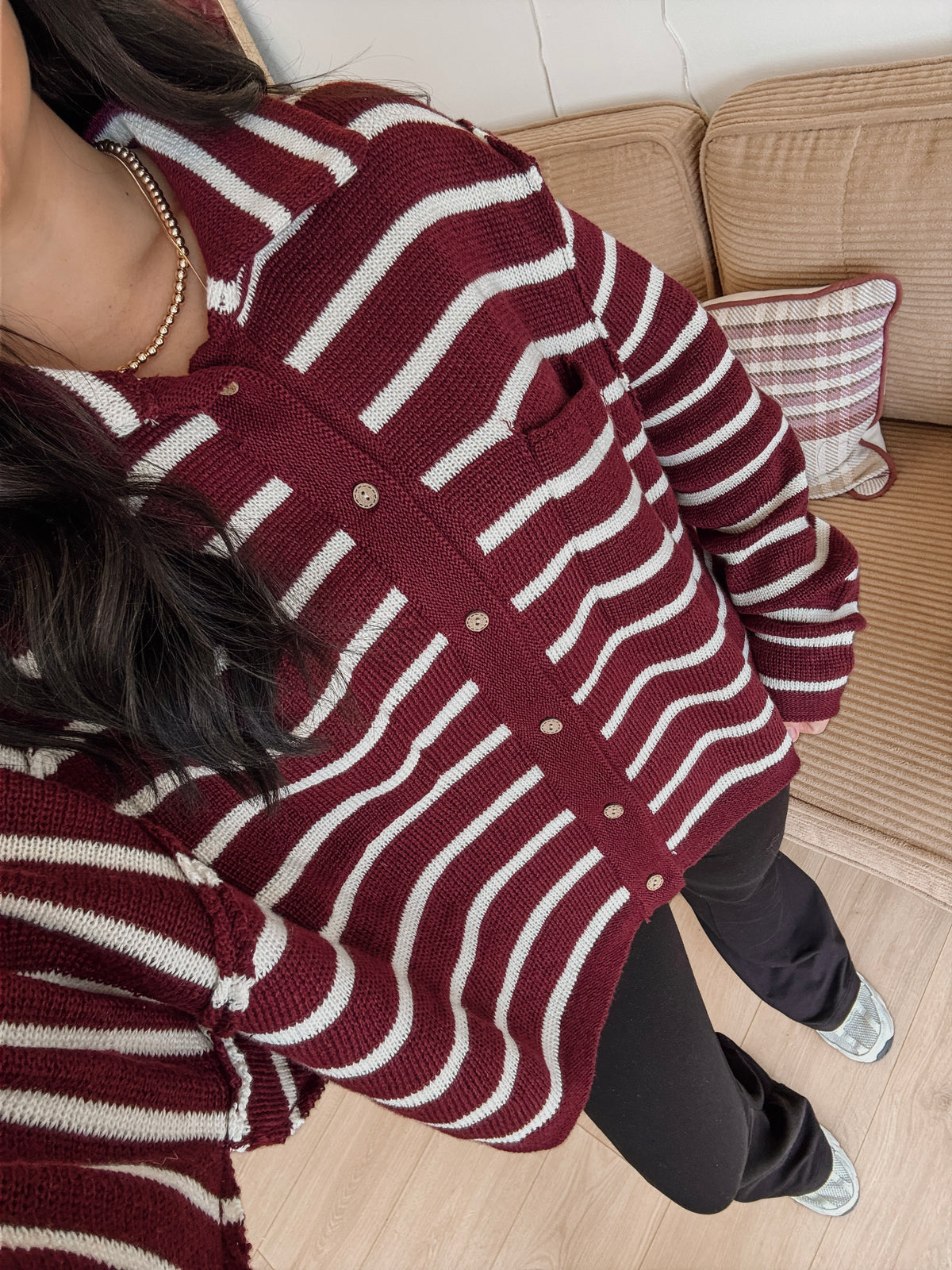 Cranberry Sauce Cardigan