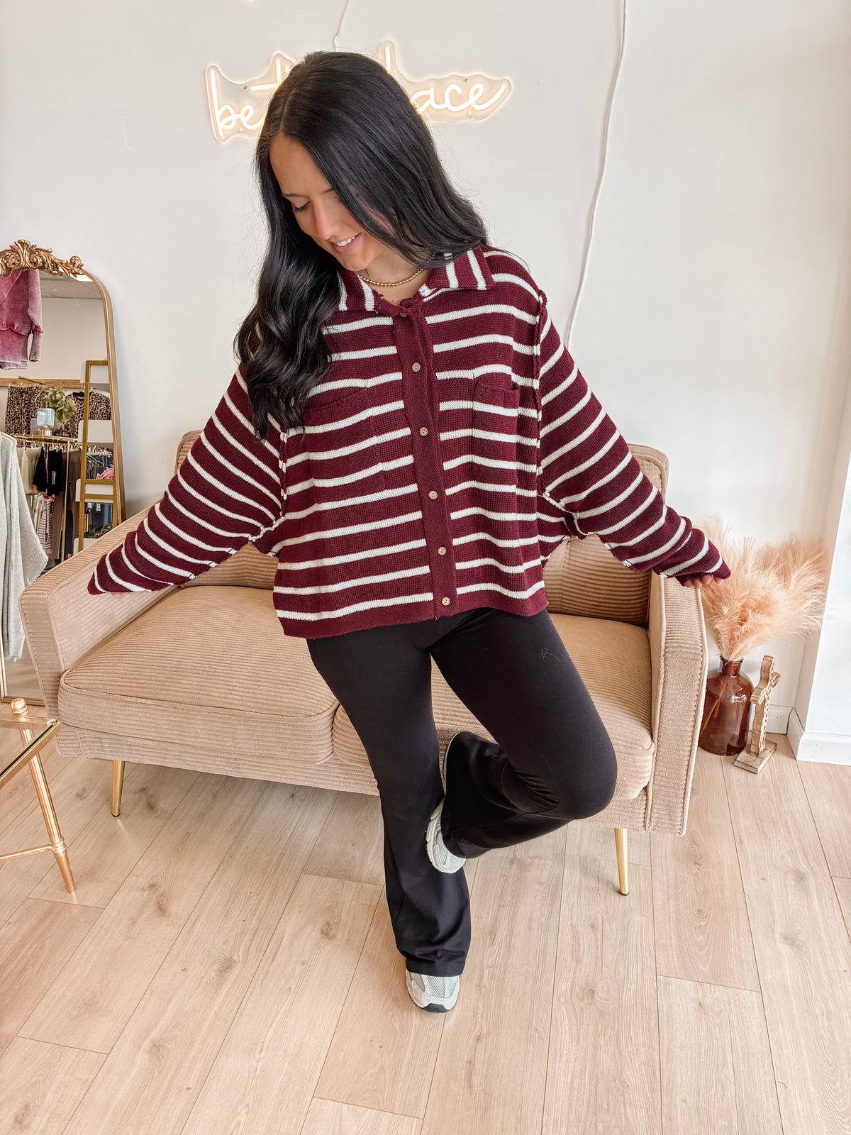 Cranberry Sauce Cardigan