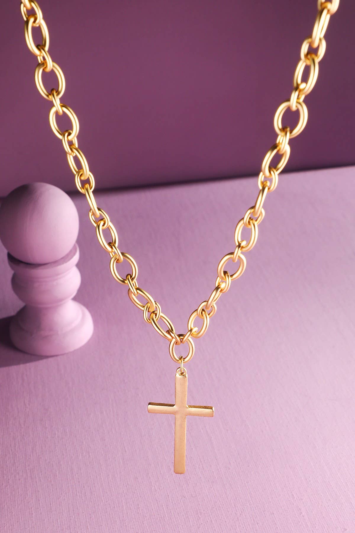 Chucky Gold Cross Necklace