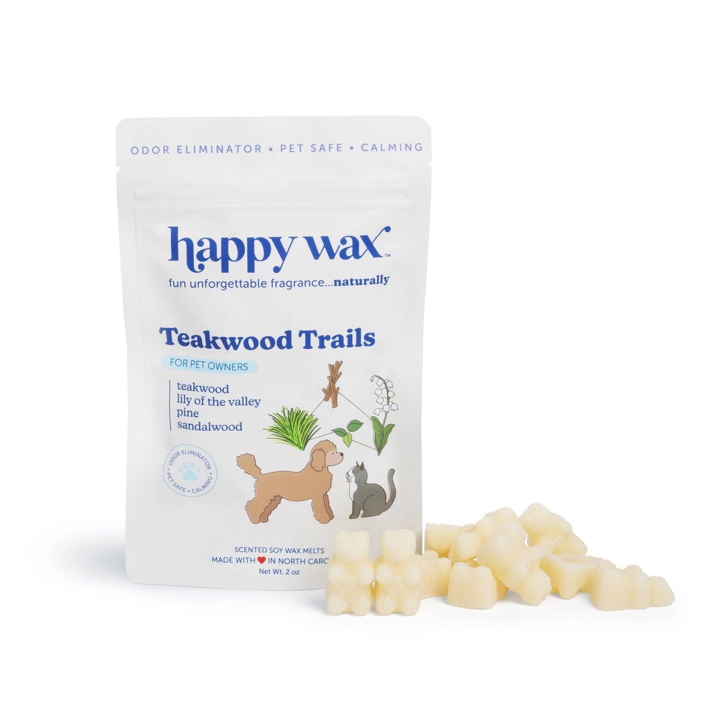 Teakwood Trails Pet Wax Melts for Pet Owners (2 oz)