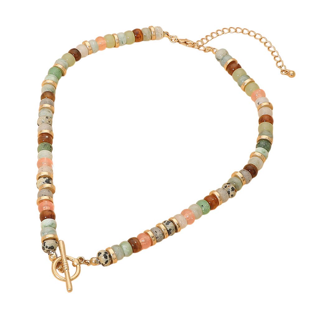 Toggle Vintage Bead Necklace