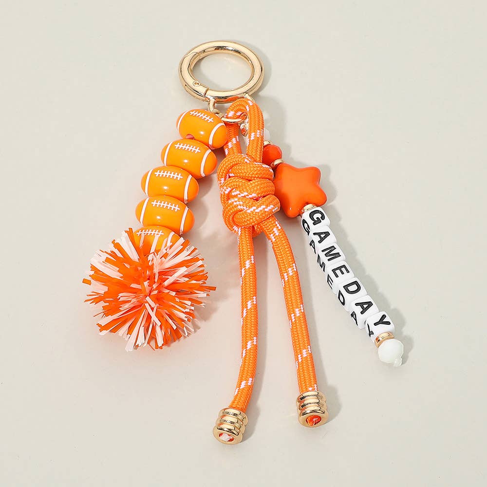 Orange Gameday Keychain/Bagcharm