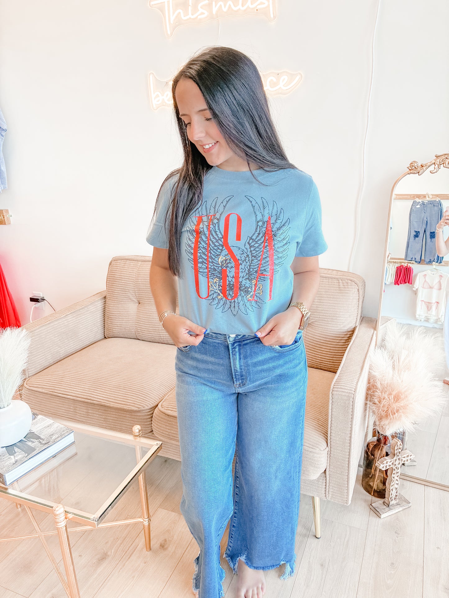 Vintage Eagle Boxy Tee