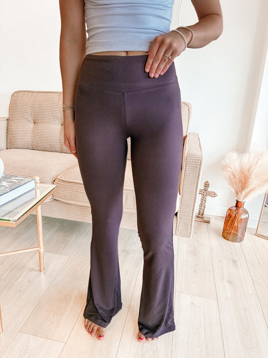 Dark Brown Buttery Soft Yoga Pants