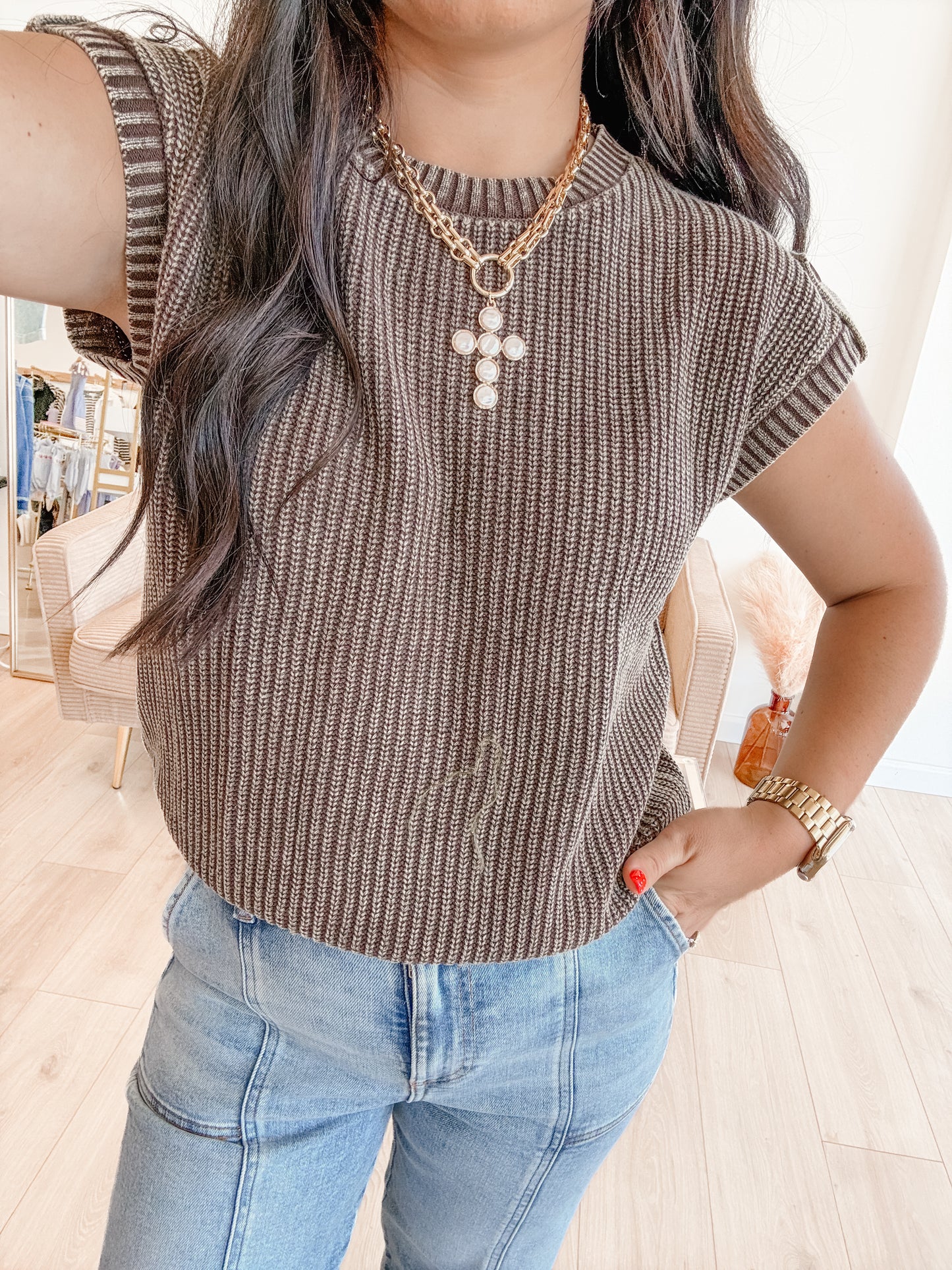 Chestnut Sweater Vest