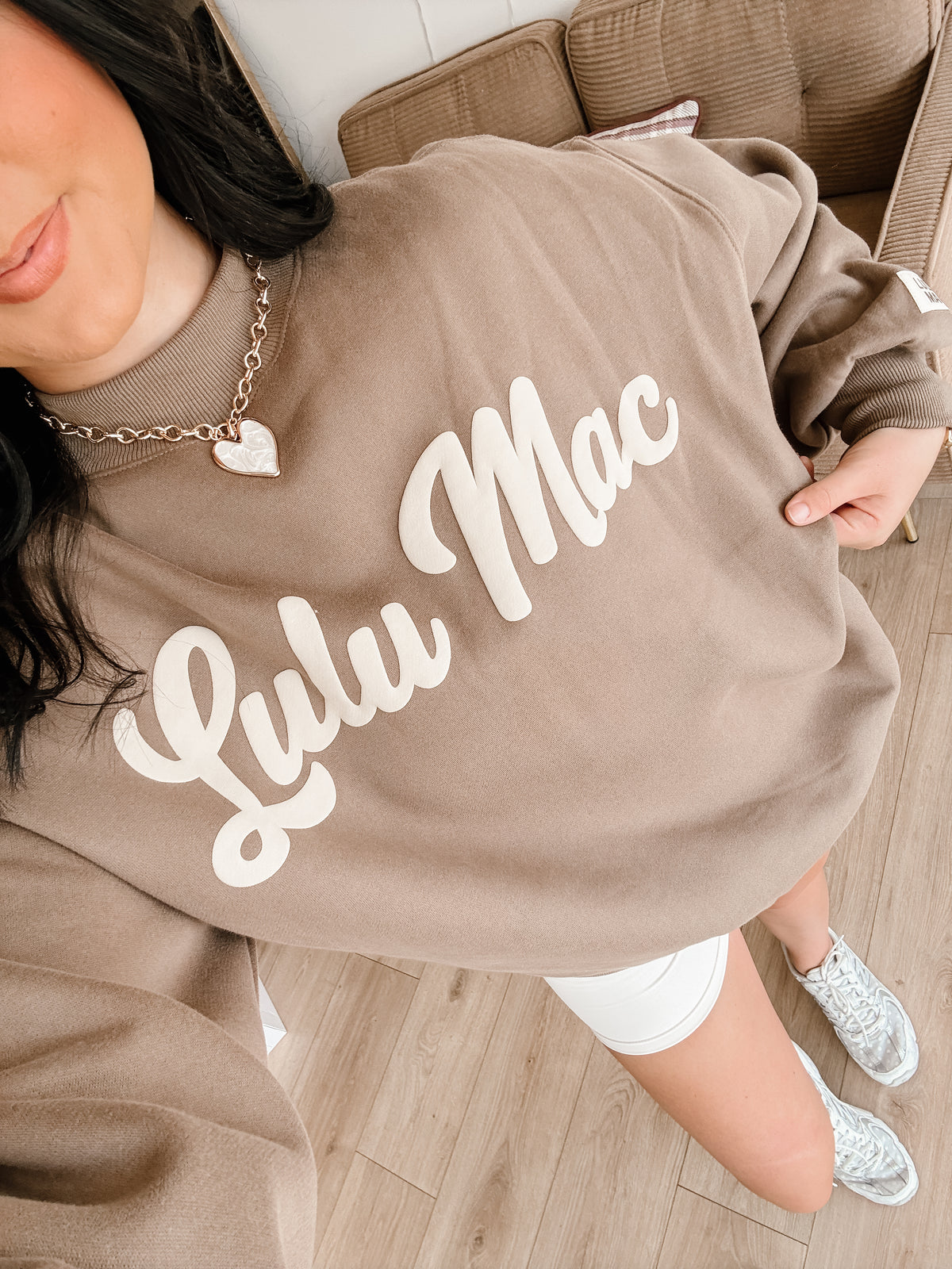 Brown Script LULUMAC Sweatshirt