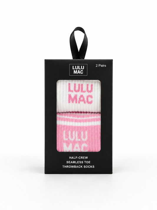 LULUMAC 2 pk socks - Pink