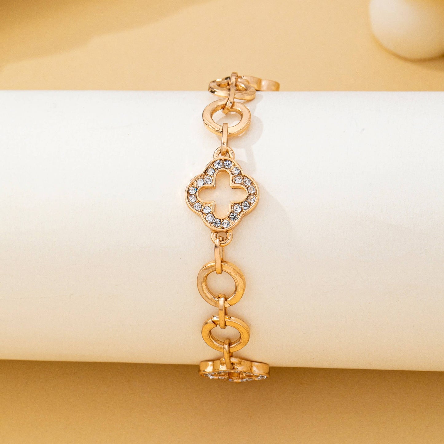 Crystal Clover Bracelet