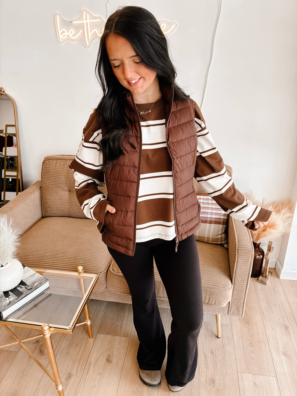 Winter Date Packable Puffer Vest