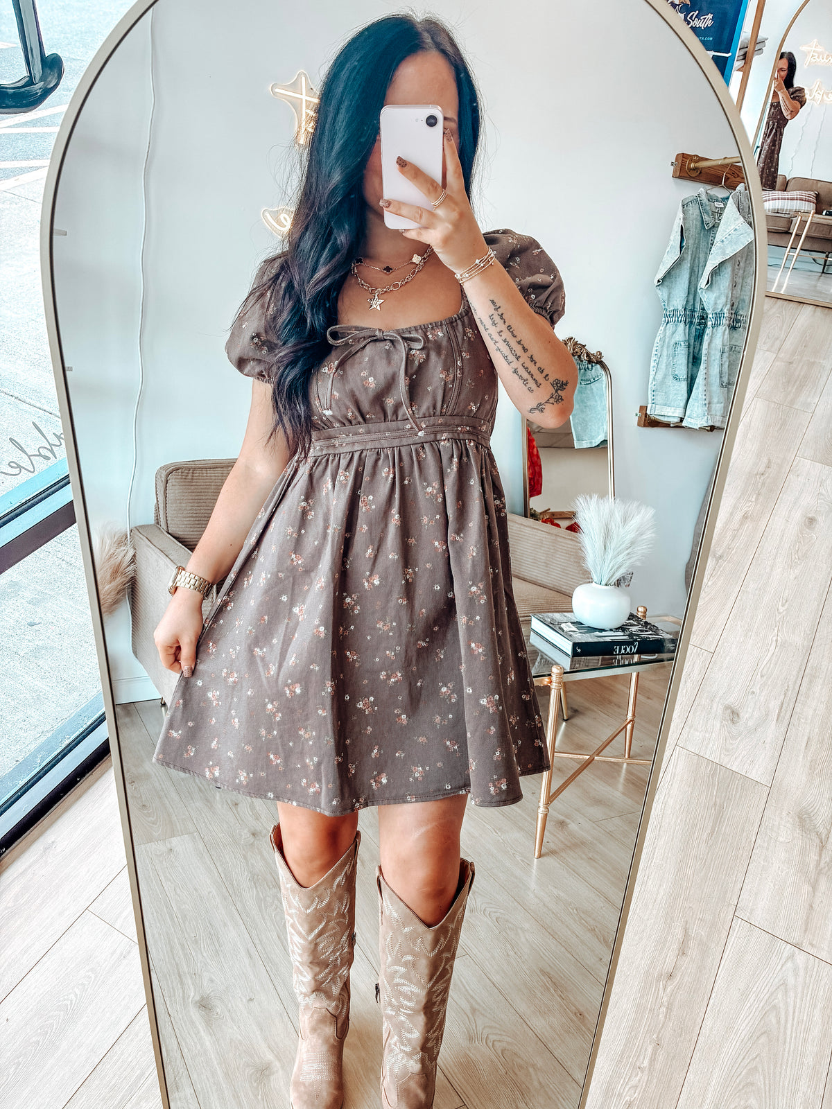 September Song Mini Dress - Brown