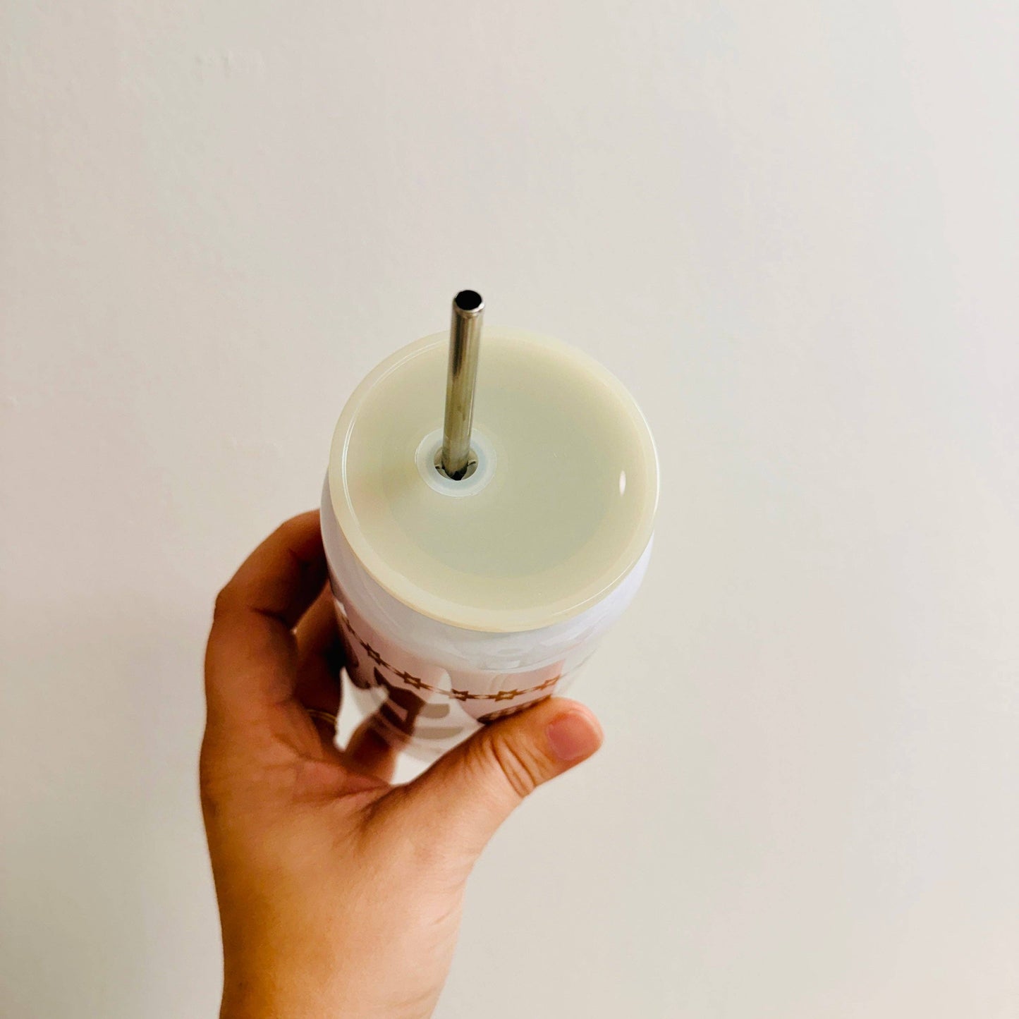 16 oz Stainless Steel Cup, 90's Country Hearts and Tulips Pattern