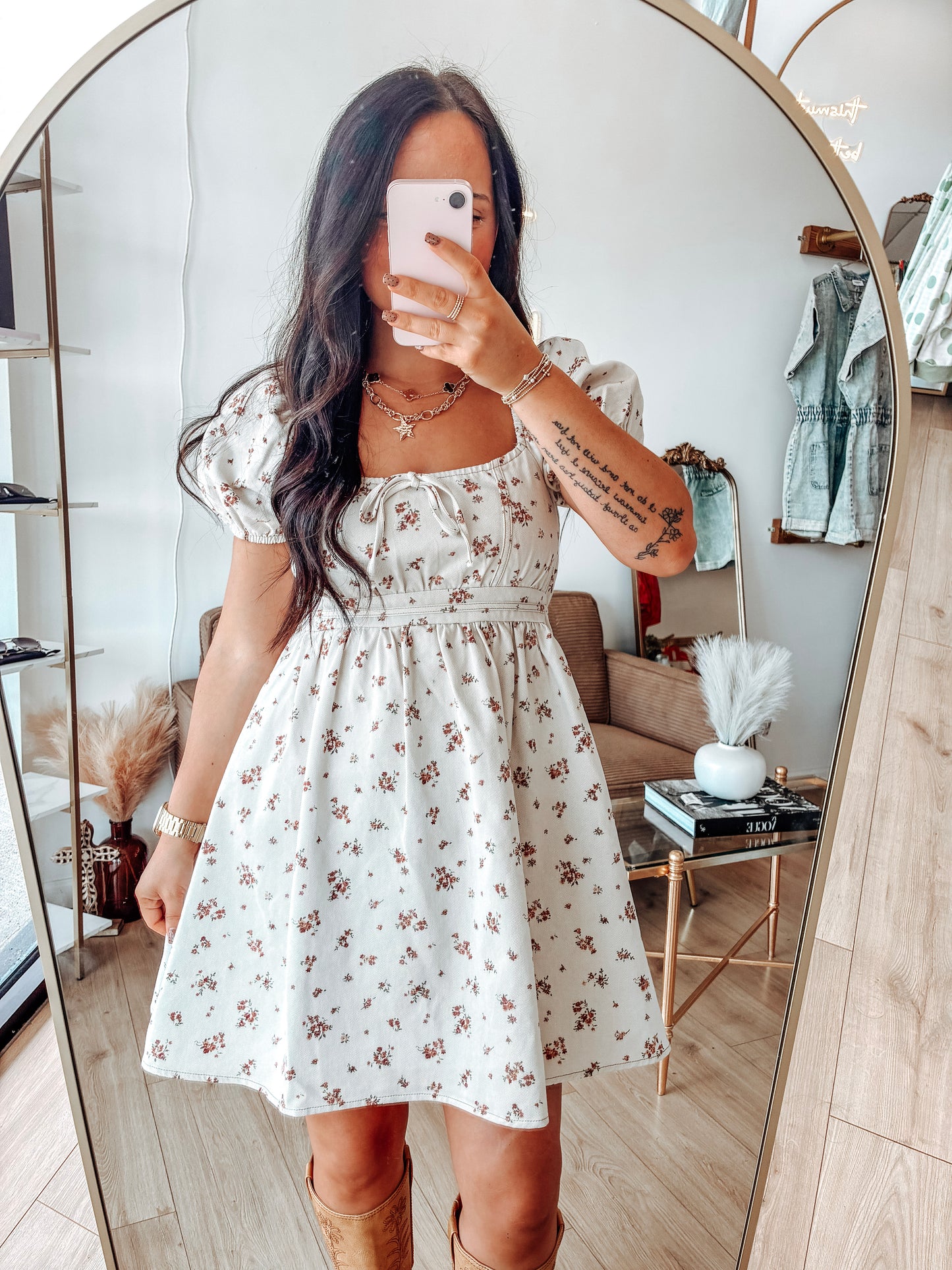 September Song Mini Dress - Oatmeal