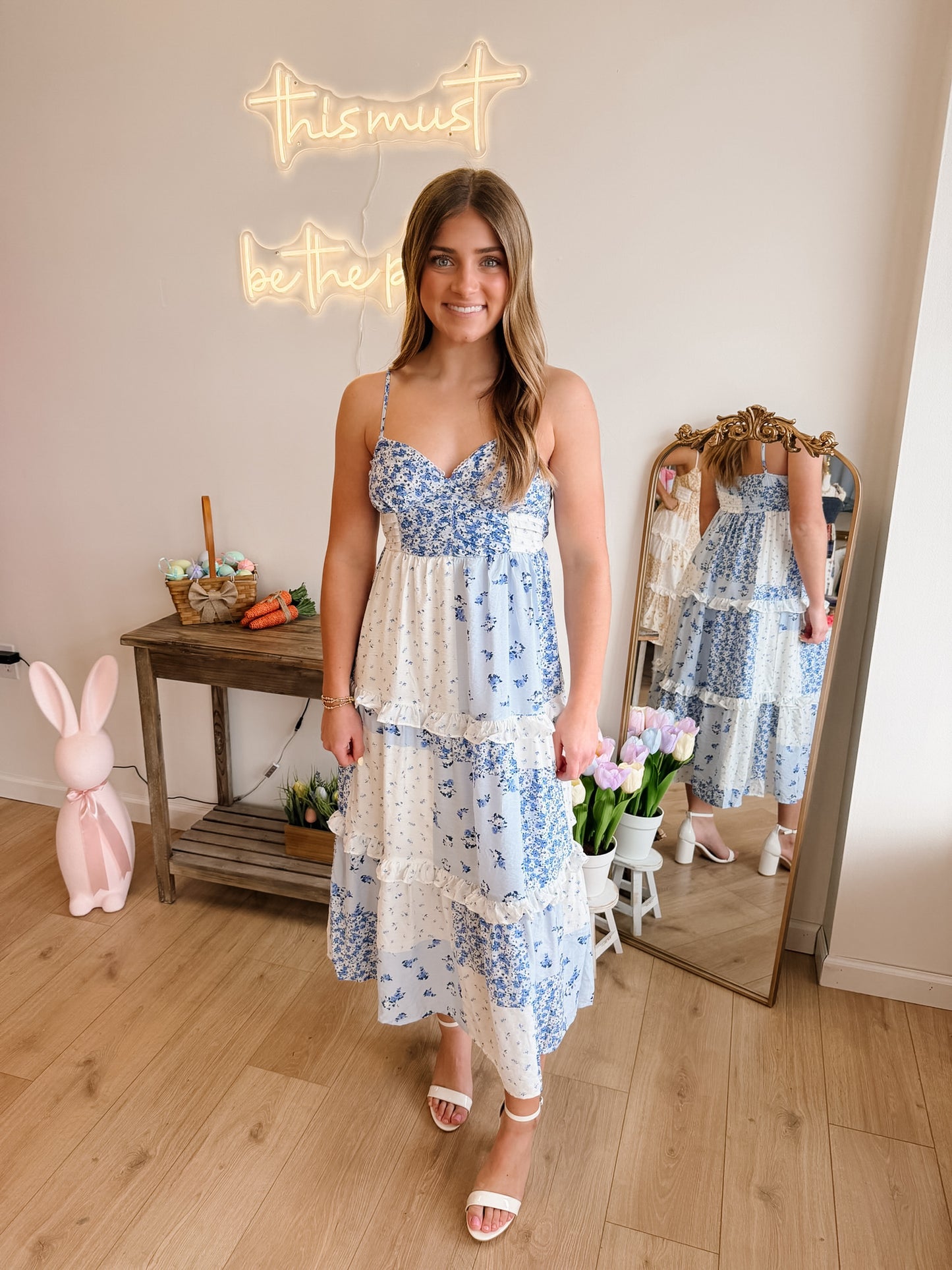Camila Blue Midi Dress