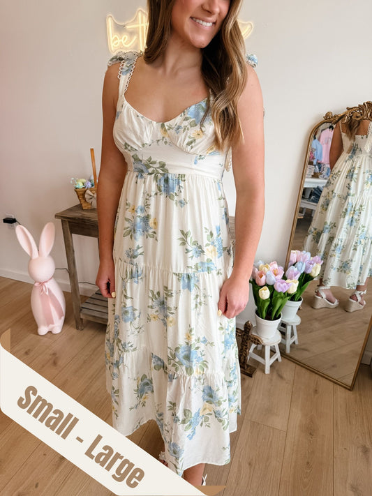 Emily Blue Midi Dress