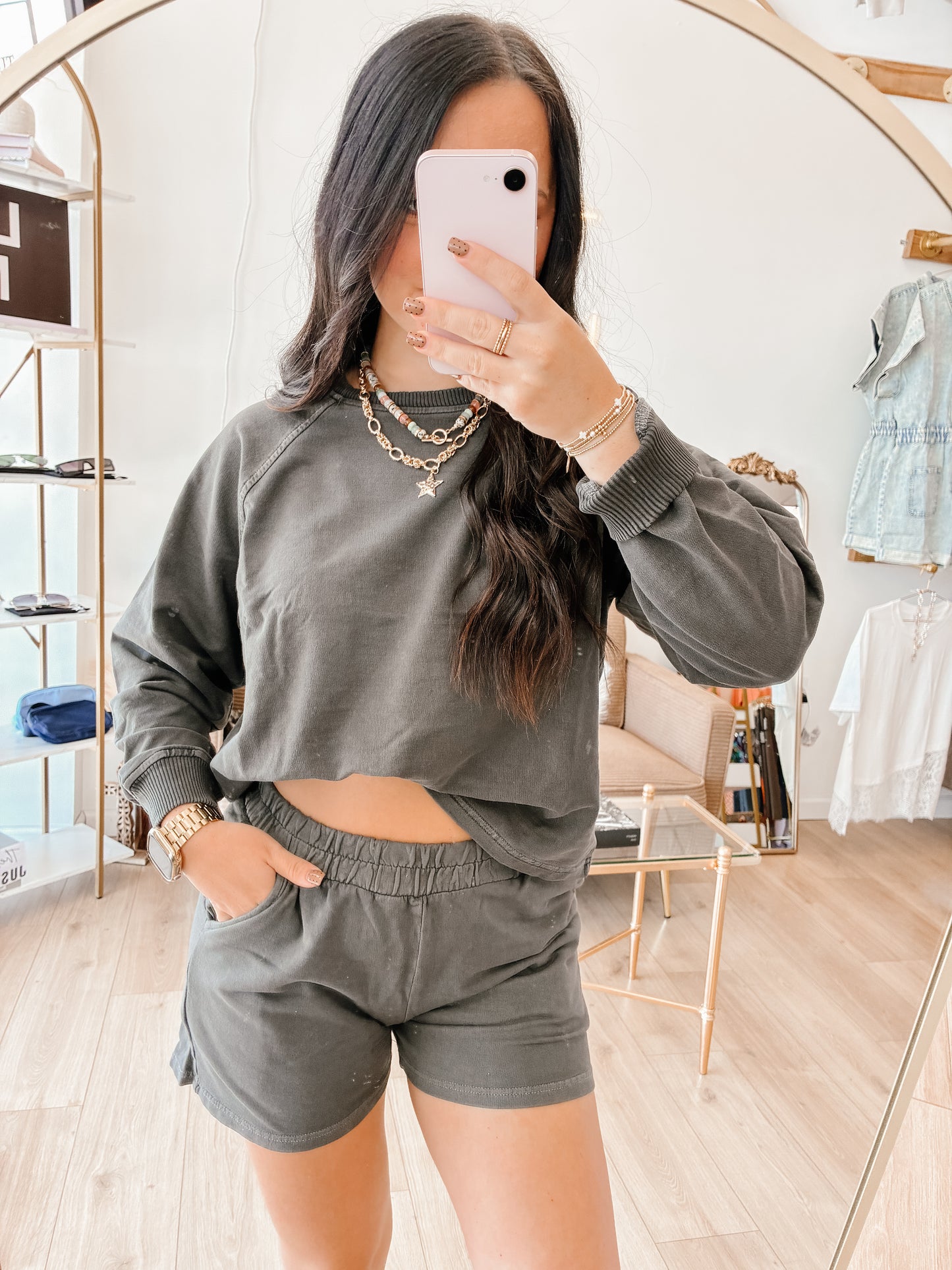 Pretty Pigment Short Set - Black
