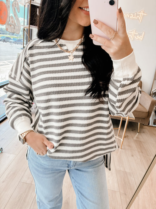 Hannah Waffle Top