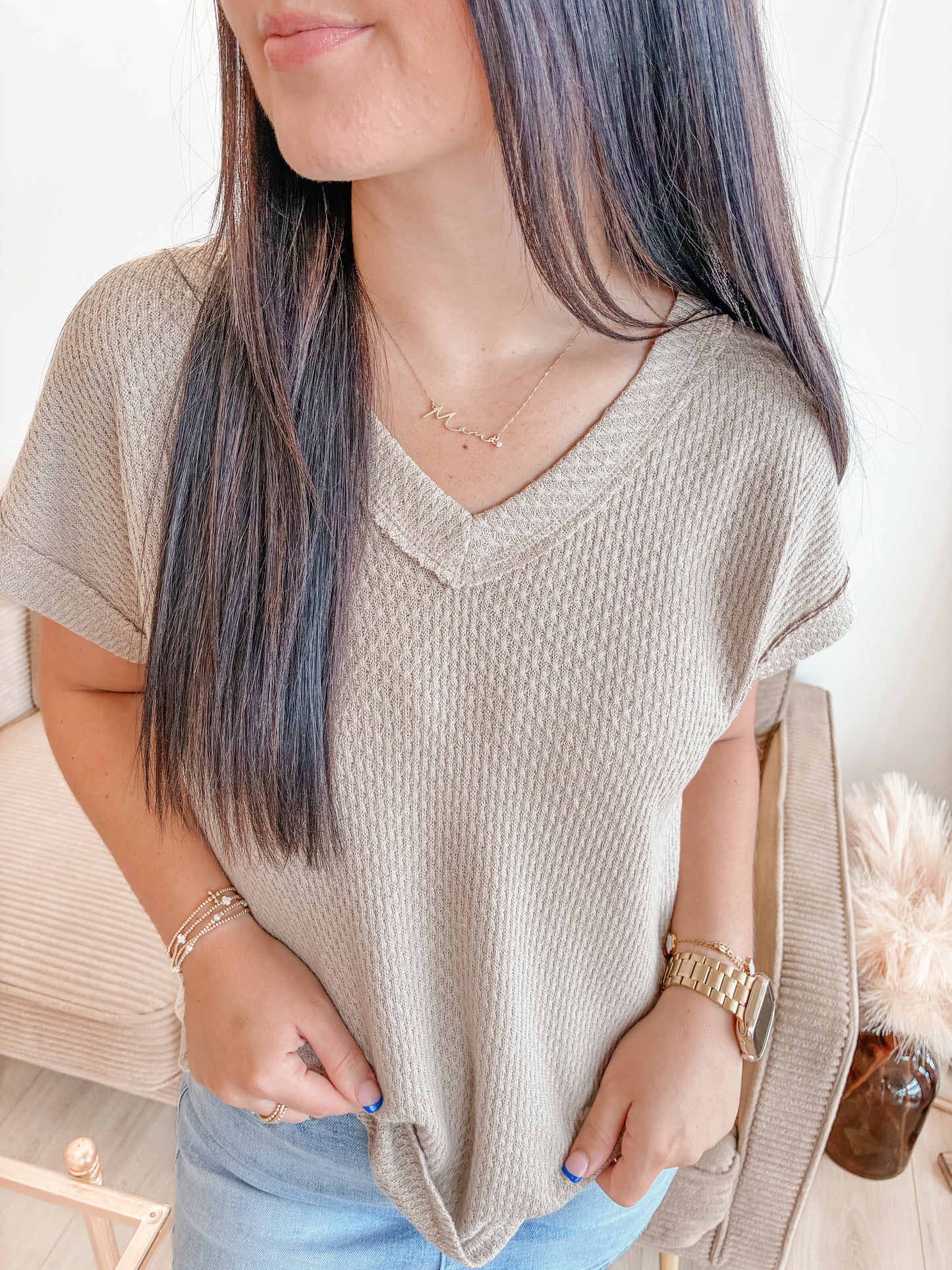 Necessity Khaki Top