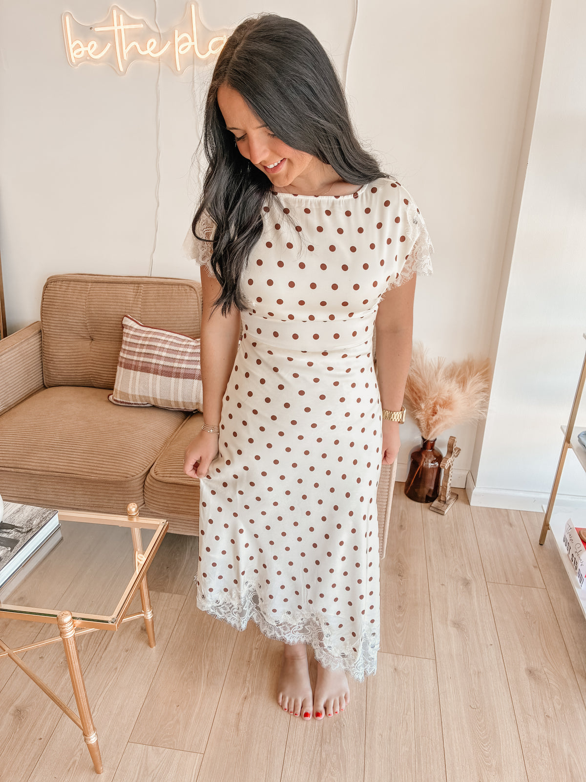 Satin Affair Midi Dress
