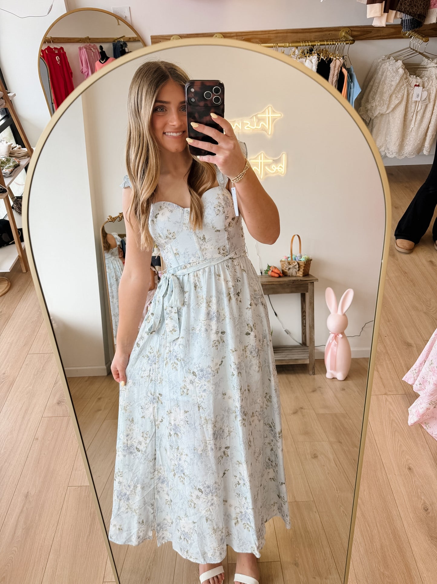 Luna Light Blue Maxi Dress