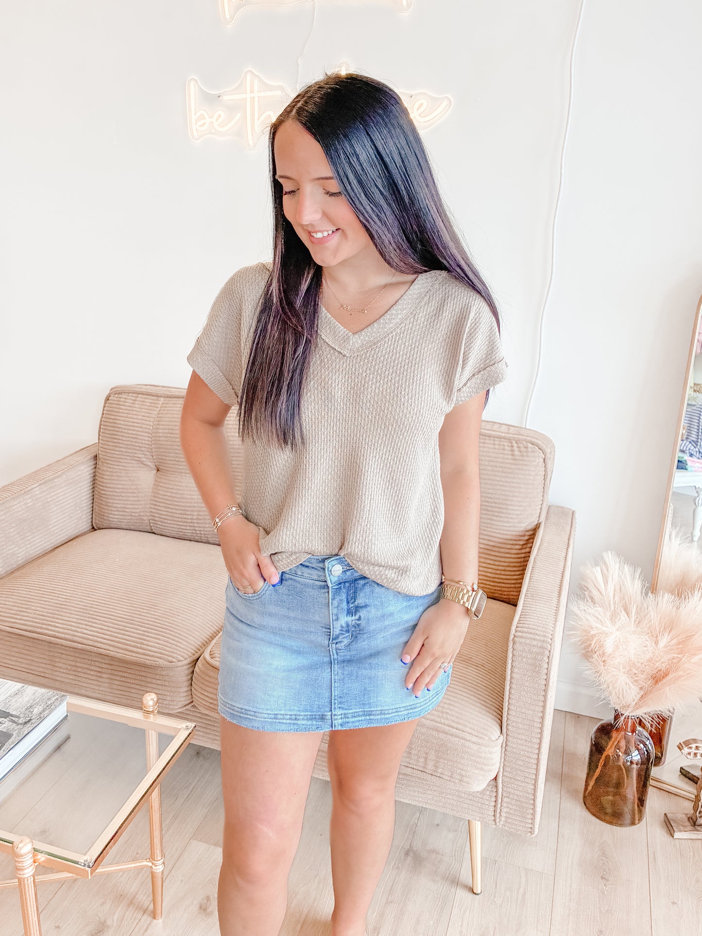 Necessity Khaki Top