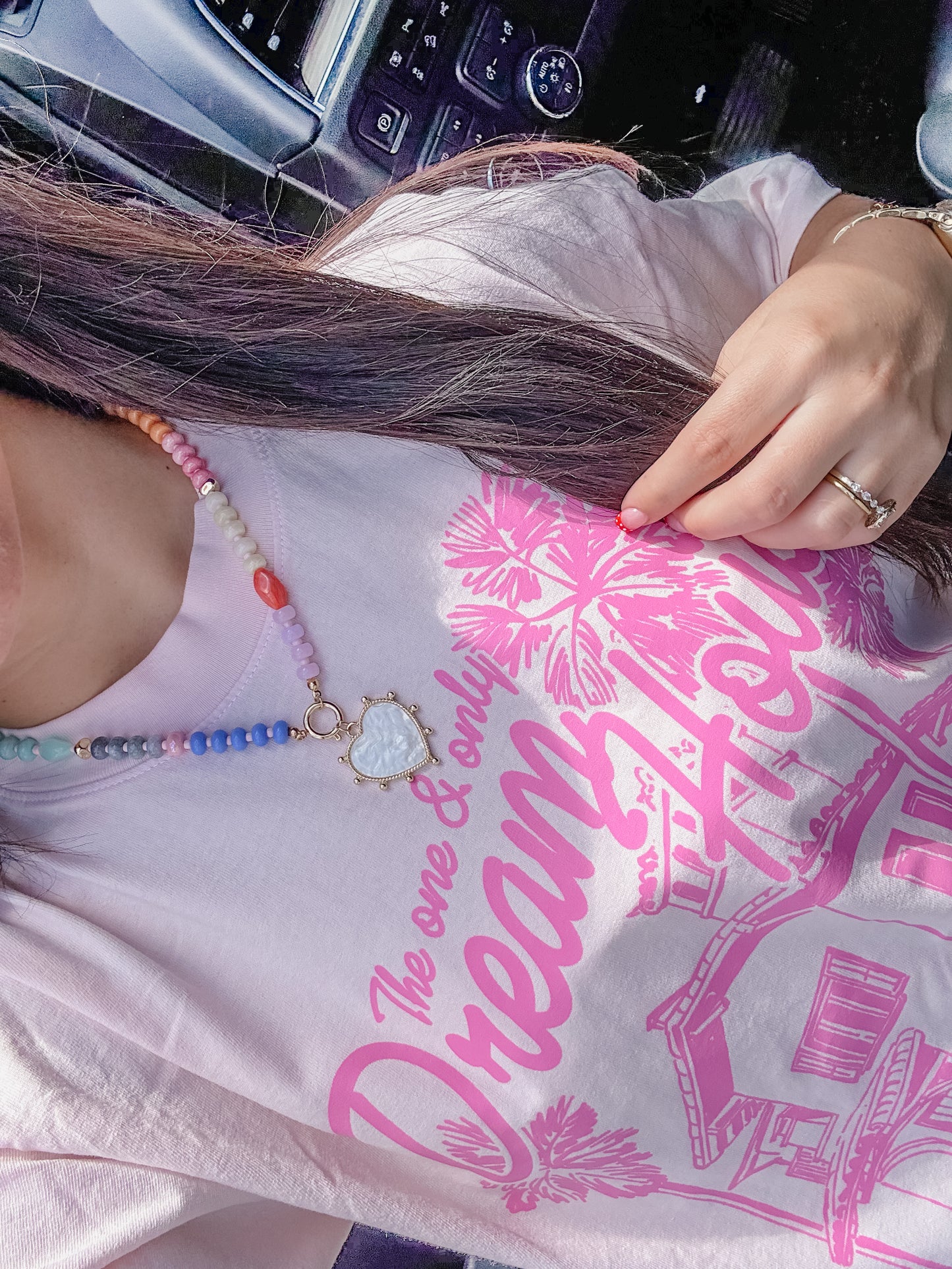 Mother of Pearl Beaded Necklace