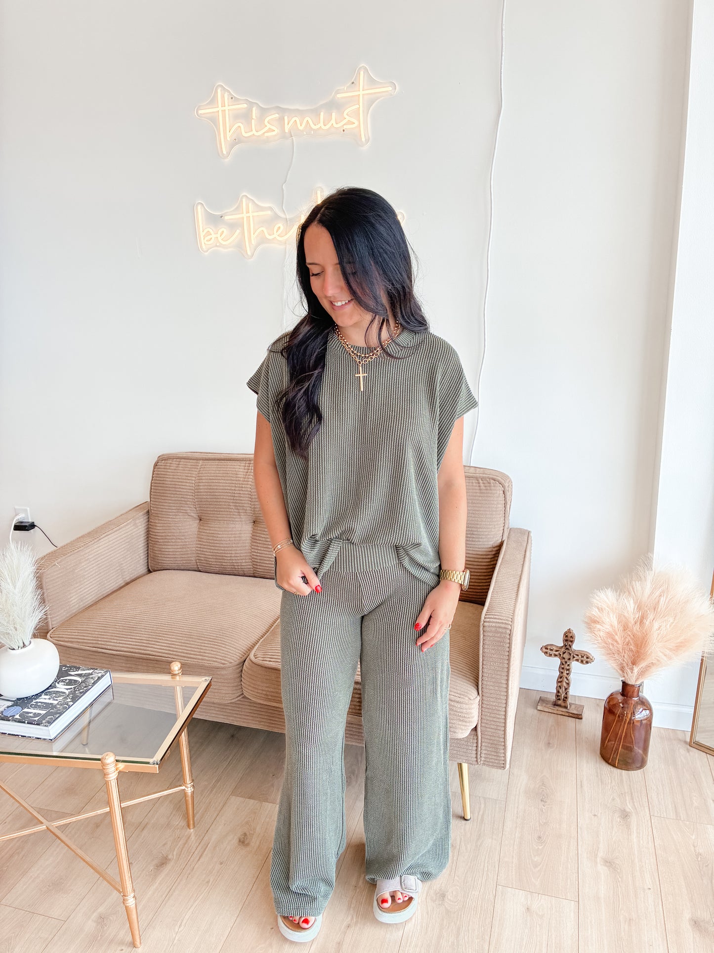 Comfy & Classy Rib Set (OLIVE)