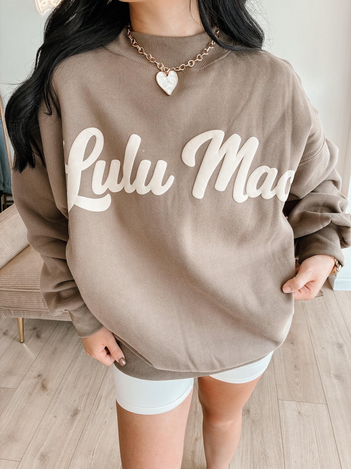 Brown Script LULUMAC Sweatshirt