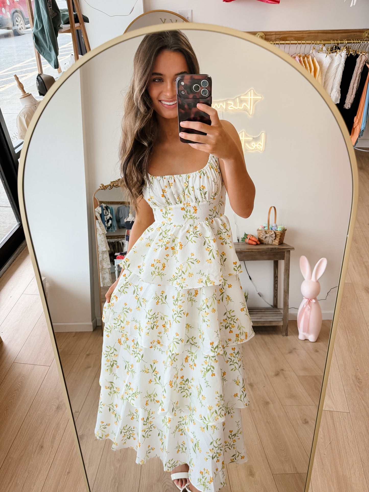 Scarlett Yellow Midi Dress