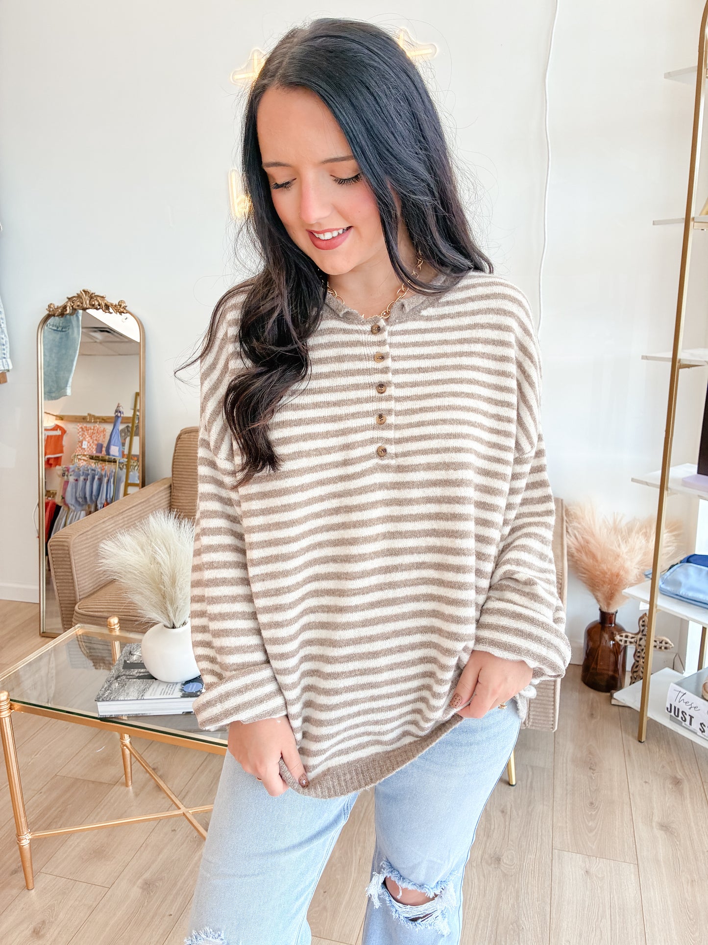 Sarah Long Sleeve Sweater Top
