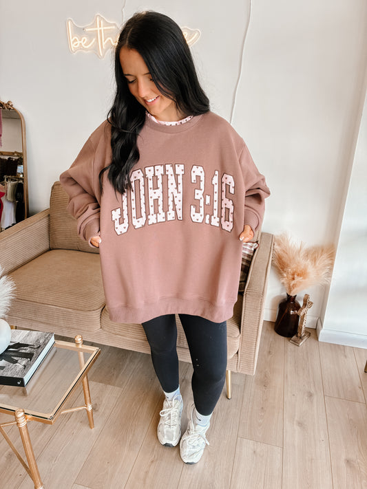 JOHN 3:16 Layered Mockneck