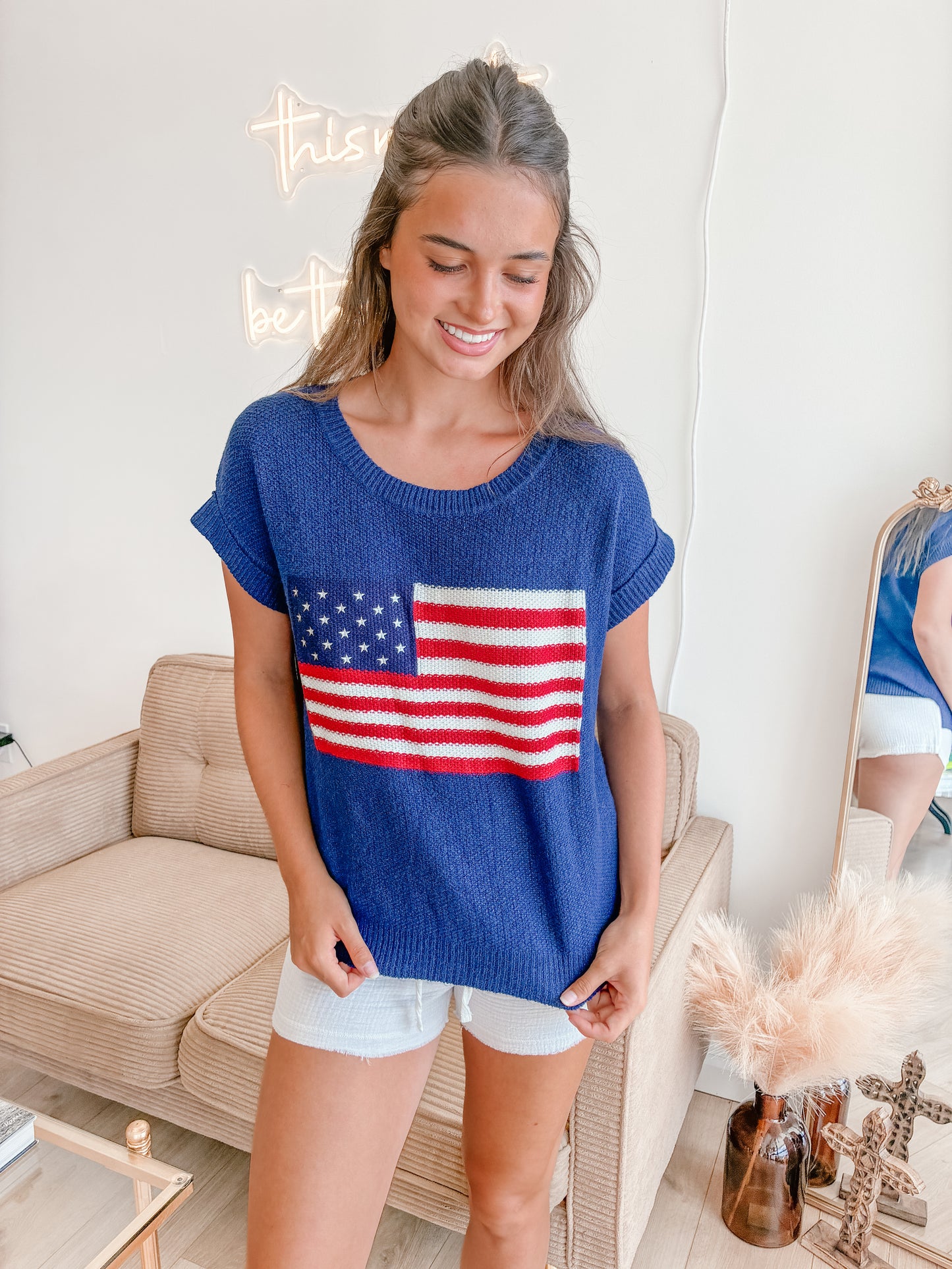 Ole' Glory Knitted Top