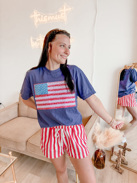Crochet Flag CC Tee