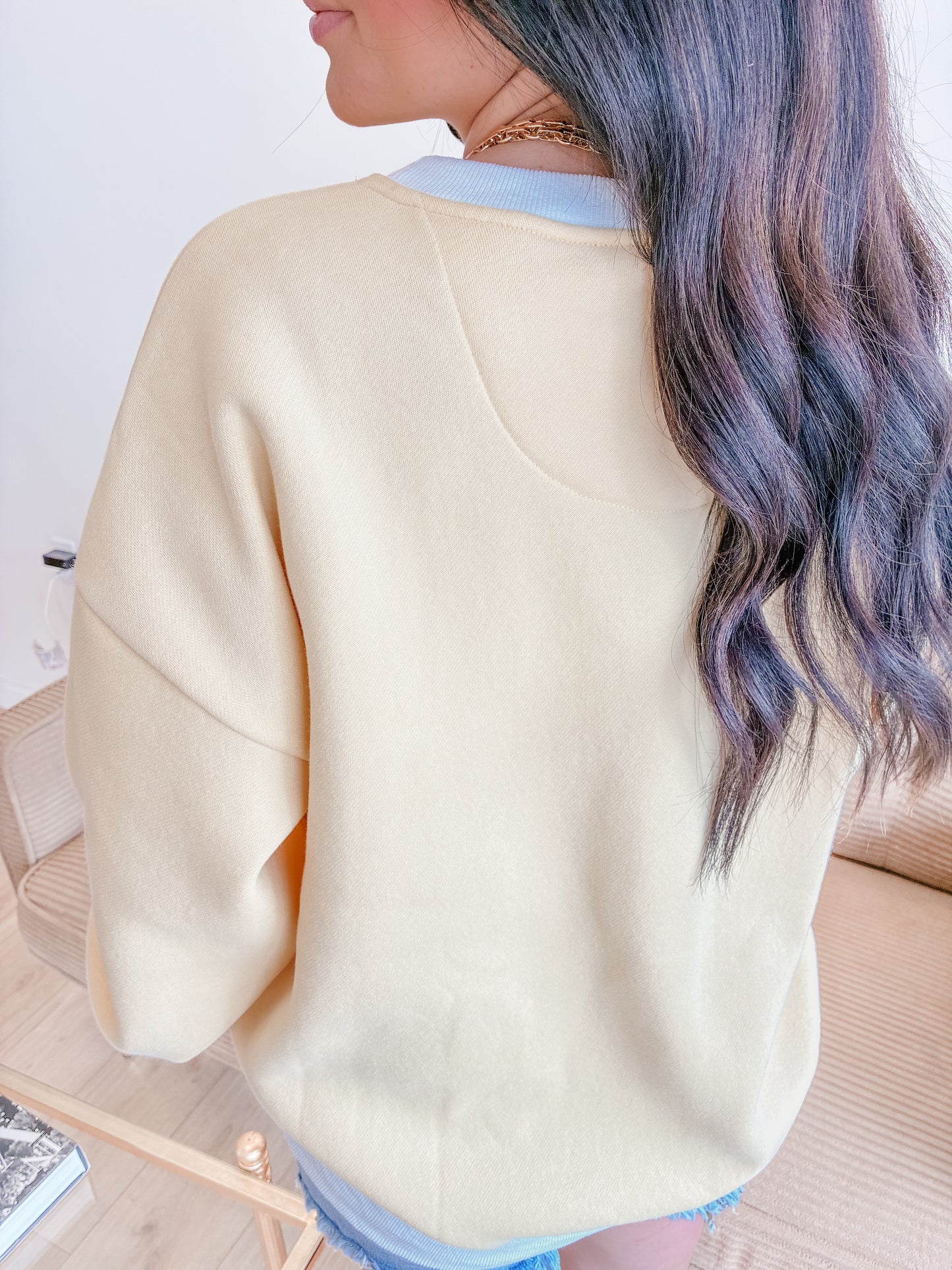 Butter Color-Block LULU MAC Sweatshirt