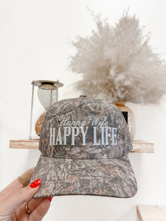 Happy Wife, Happy Life Trucker Hat