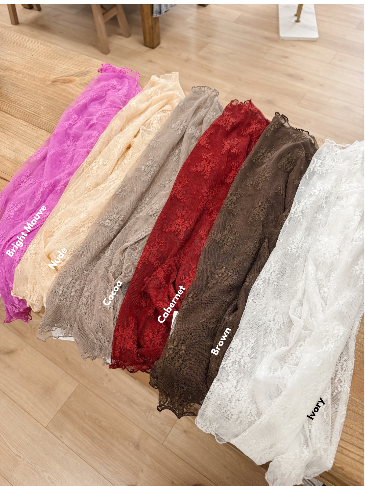 Lace See-through Layering Top